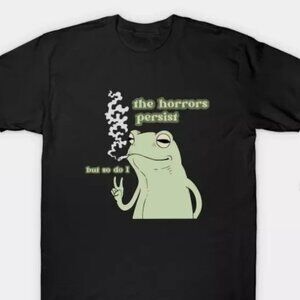 The Horrors Persist Frog Shirt, Funny Froggy Tshirt